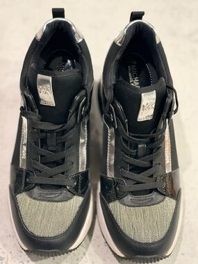 Michael Kors Black & Silver Men’s Fashion Sneakers